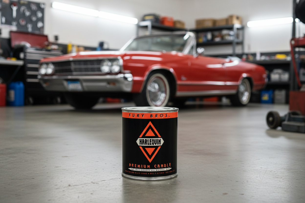 Harlequin Absinthe + Black Cedar Soy Wax Candle | Cotton Wick