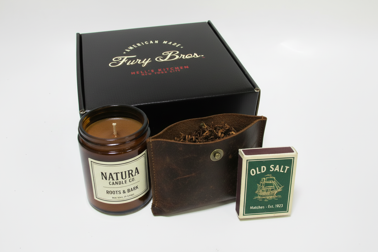 Tobacco Musk Artisan Candle + Body Wash | Black Series Gift Set