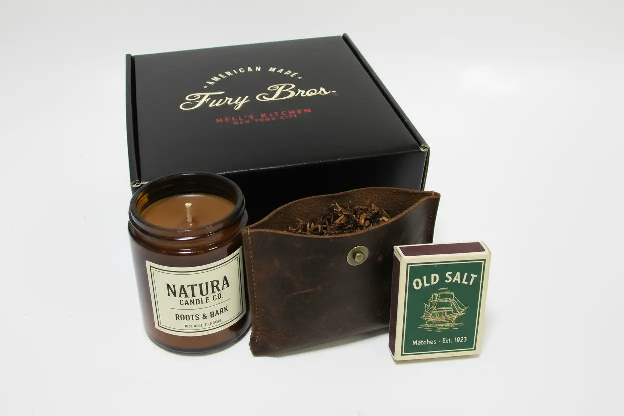Tobacco Musk Artisan Candle + Body Wash | Black Series Gift Set Green Uranus