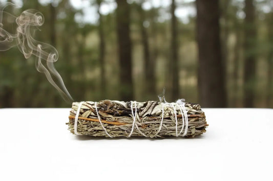 Lavender Sage + Yerba Santa Smudge Stick Bundle Alabaster