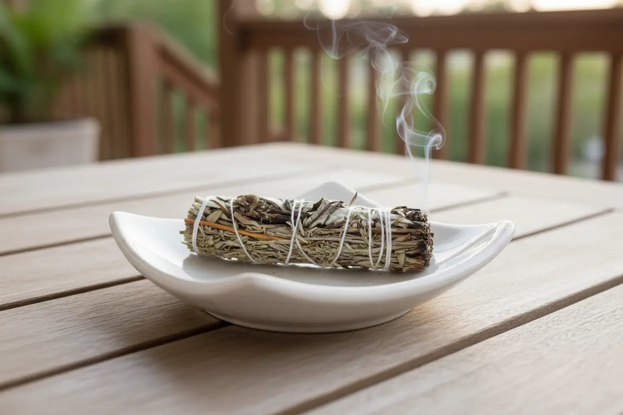 Lavender Sage + Yerba Santa Smudge Stick Bundle Alabaster