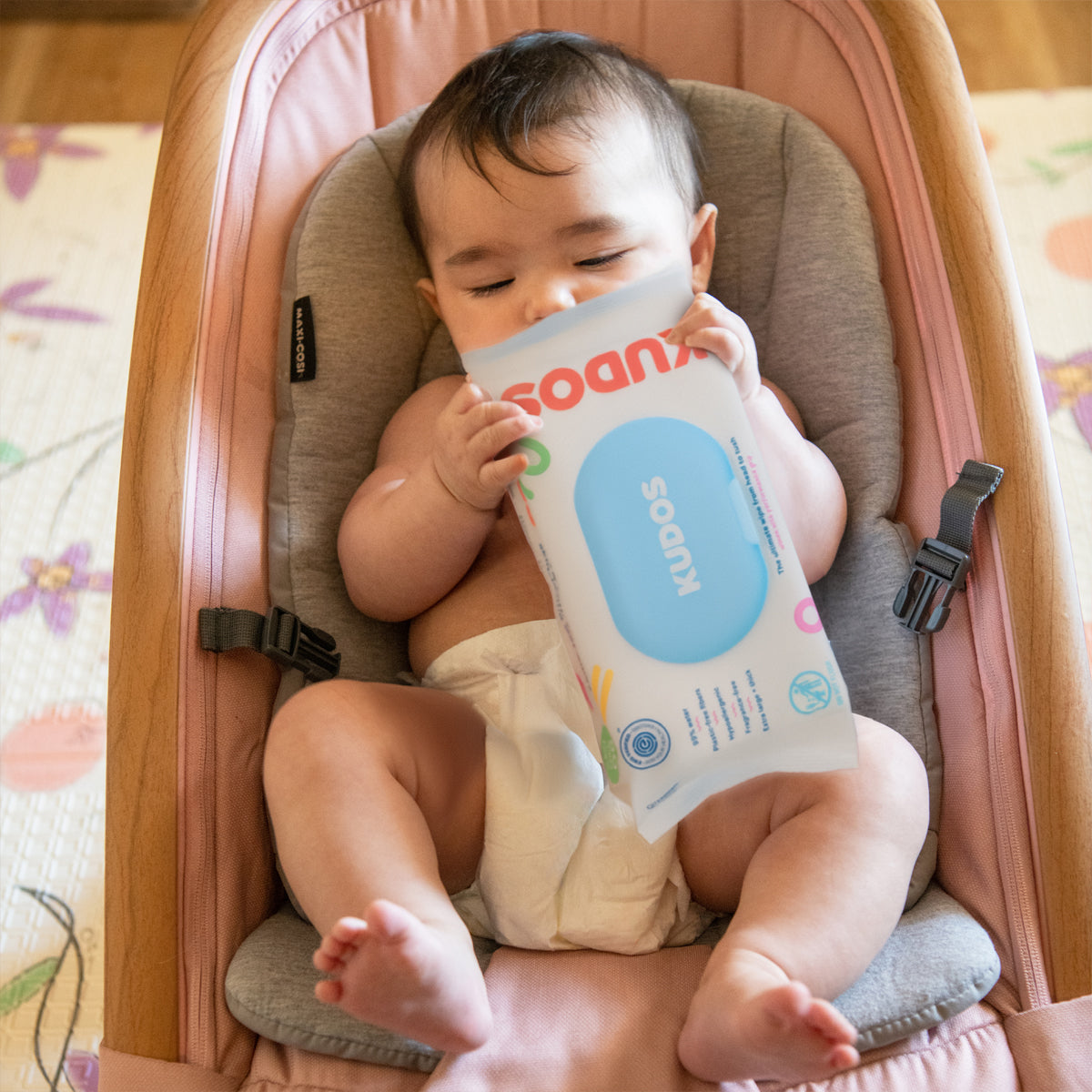 Kudos Hypoallergenic Baby Wipes | 4 packs of 60 Wipes Kudos