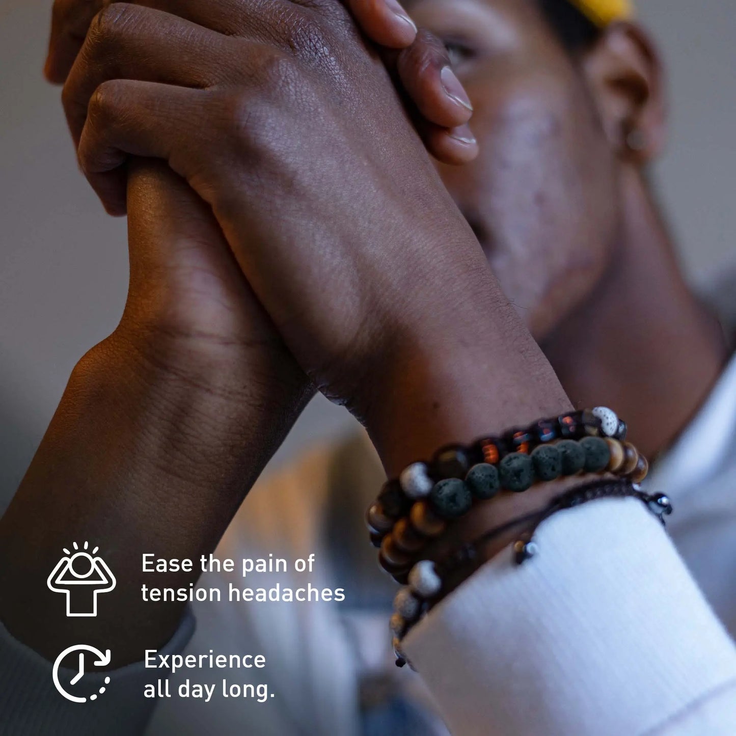 Pursonic Aromatherapy Bliss Bundle: Lava Stone Bracelet + Pure Essential Oils. - Leisure Life USA