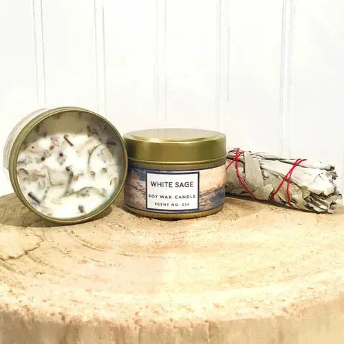 White Sage Aromatherapy Soy Wax Candle - Leisure Life USA