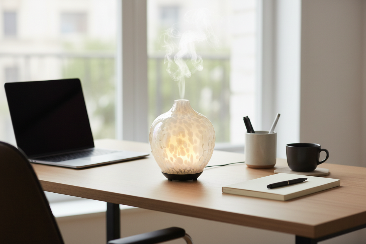 Ultrasonic Glass Cool Mist Electric Auto-Stop Diffuser | Electric