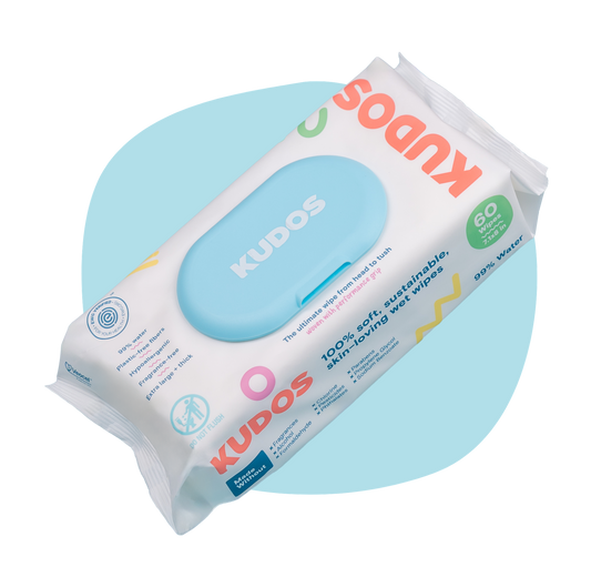 Kudos Hypoallergenic Baby Wipes | 4 packs of 60 Wipes Kudos