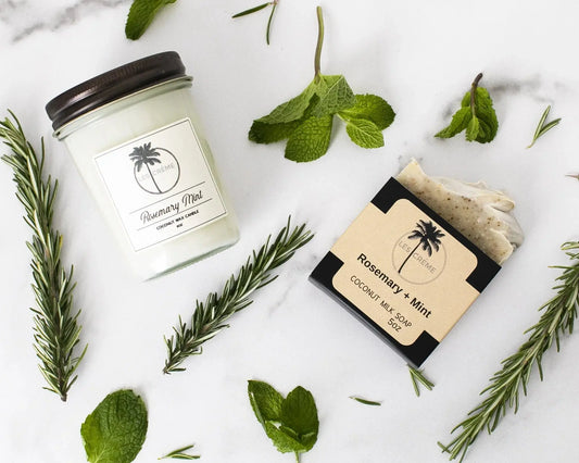Rosemary Mint Coconut Wax Candle - Leisure Life USA