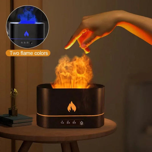 Essential Oil Diffuser With Flaming Effect And Timer - Leisure Life USA