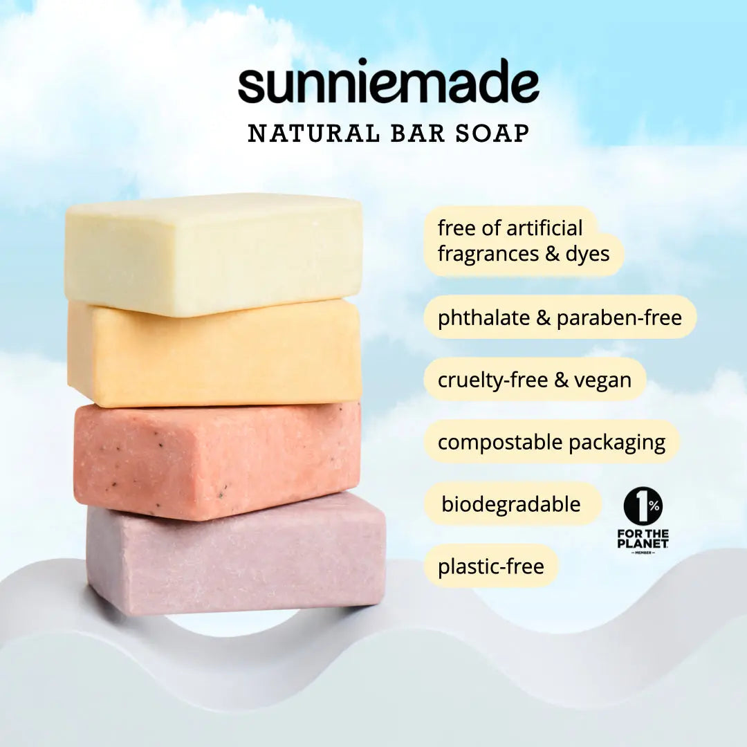 Moisturizing Rosemary + French Green Clay Soap Bar Sunniemade