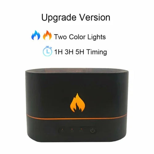 Essential Oil Diffuser With Flaming Effect And Timer - Leisure Life USA