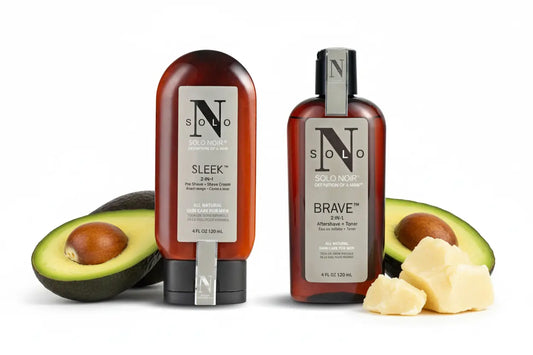 Sleek Organic Men's Shaving Kit Plum Baobab
