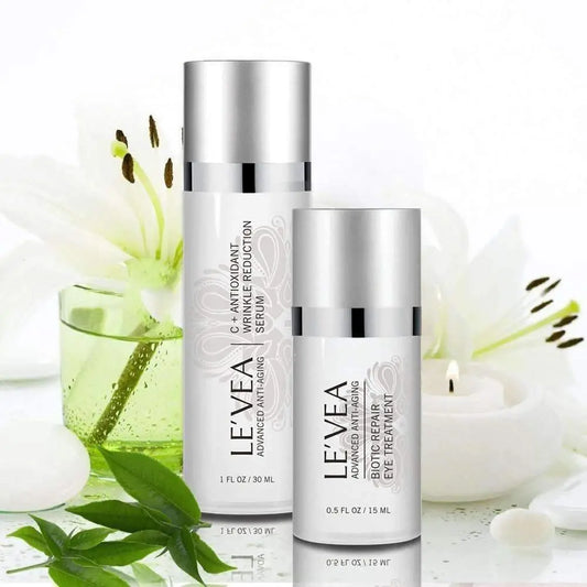 LE'VEA Age Defense Eye Wrinkle Cream + Vitamin C Serum - Leisure Life USA