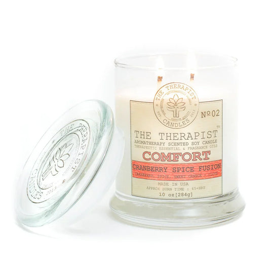 The Therapist Comfort Cranberry Spice Fusion Soy Candle - Leisure Life USA