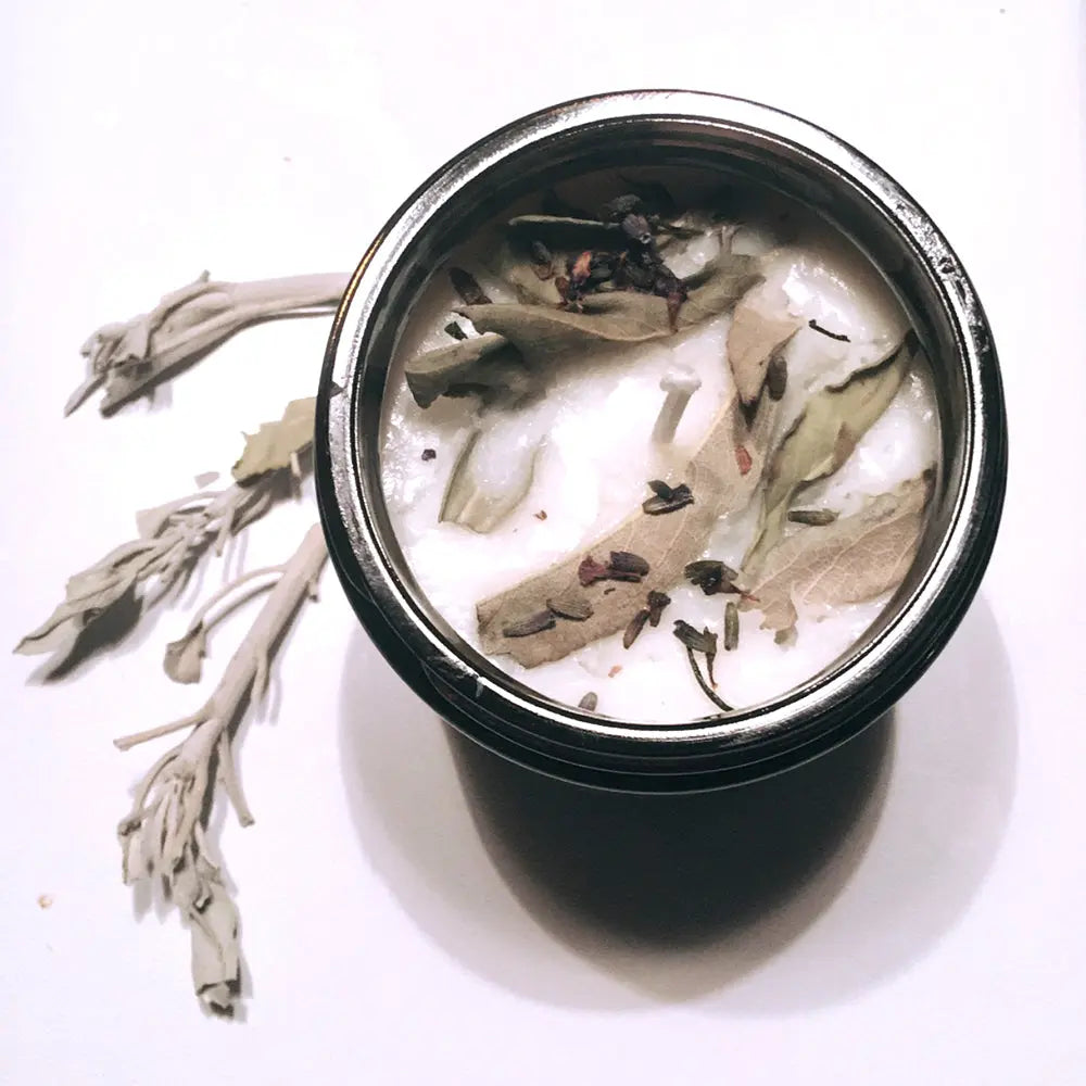 Lavender + White Sage Aromatherapy Scented Soy Wax Candle - Leisure Life USA