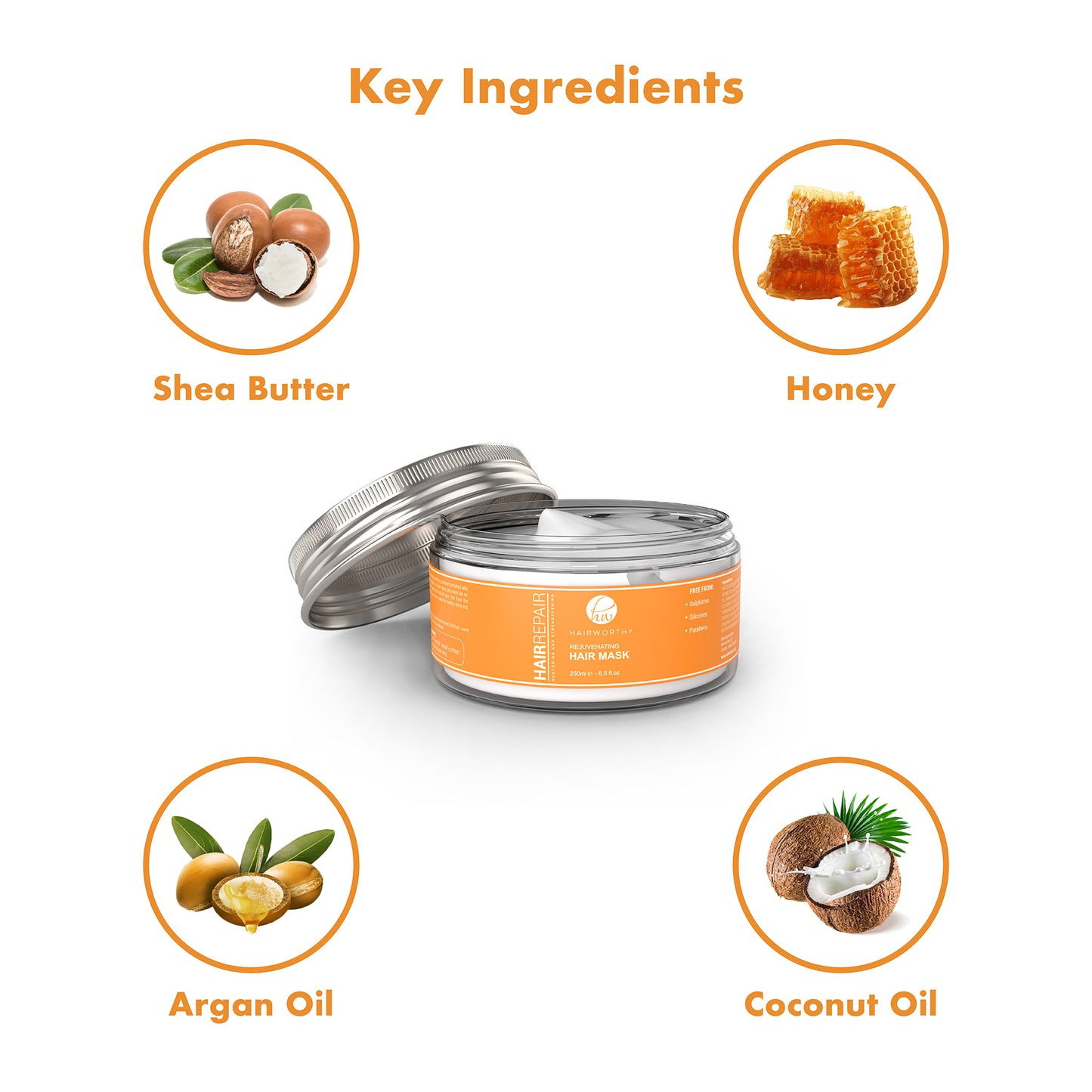 Hairworthy Organic Hair Repair Mask - Leisure Life USA