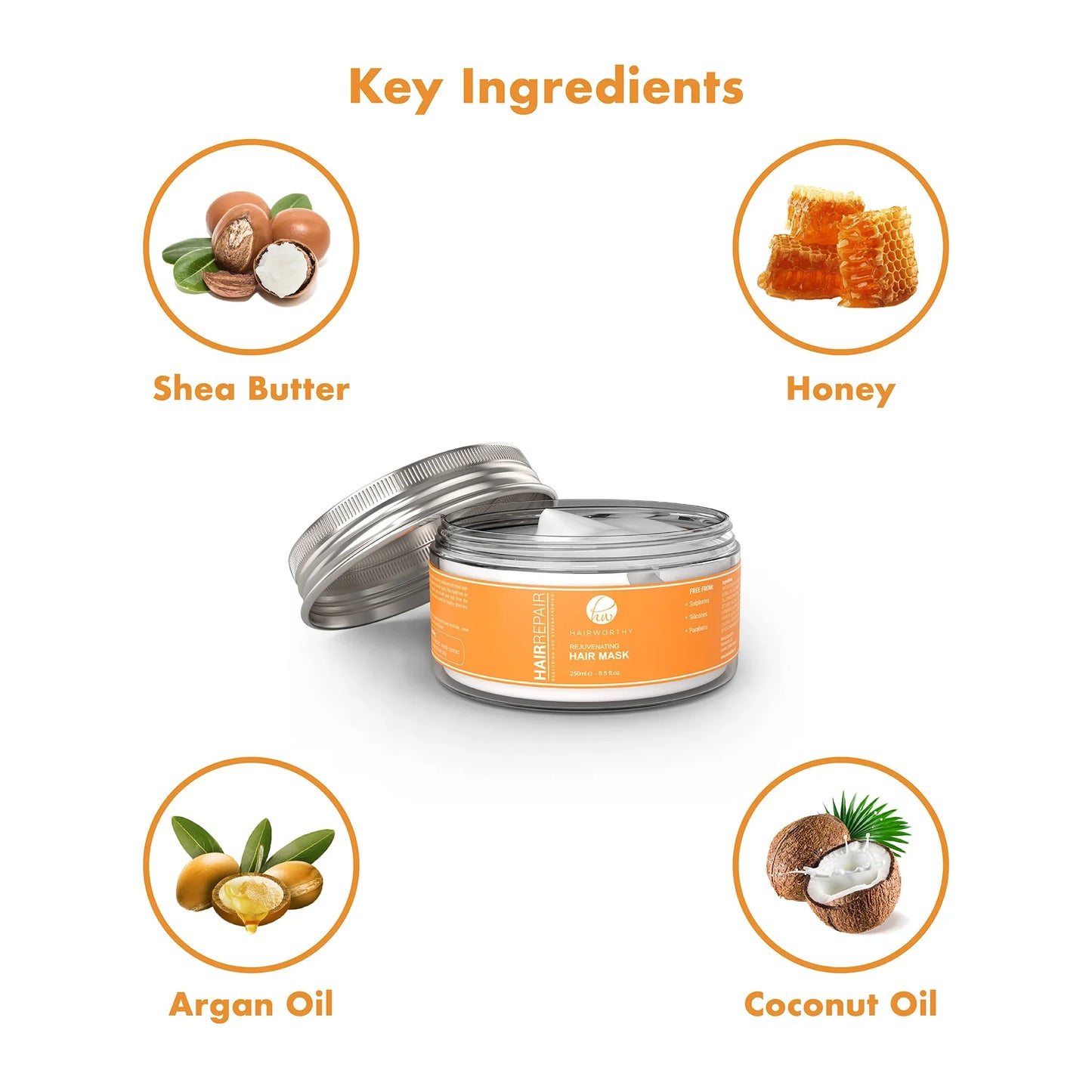 Hairworthy Organic Hair Repair Mask - Leisure Life USA