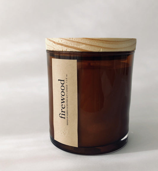 firewood scented candle - Leisure Life USA
