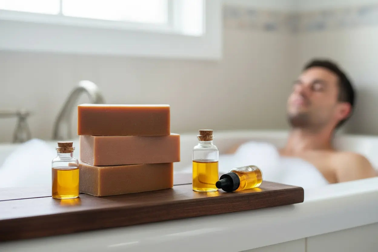 French Red Clay Soap Bar | Normal to Oily Skin Maroon Oliver