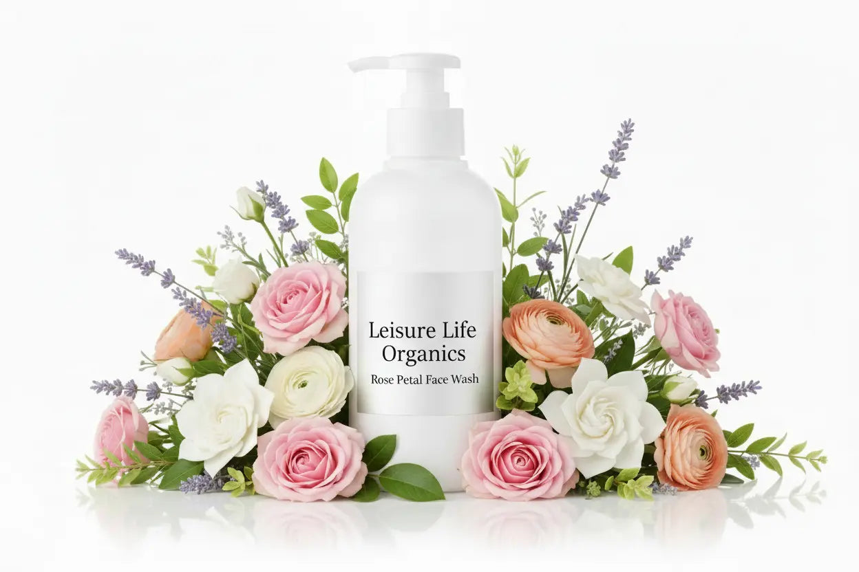 Rose Petal Face Wash by Leisure Life Organics Leisure Life Organics