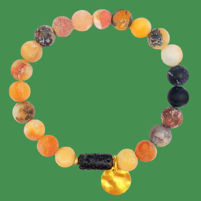 Sun Goddess Lava Stone Essential Oil Bracelet