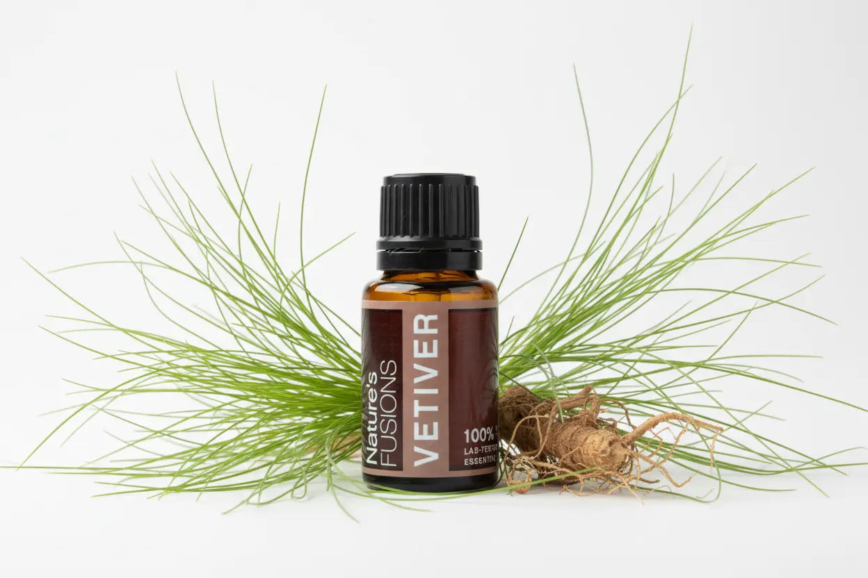 Indian Vetiver Pure Essential Oil | 15 ml Green Danae