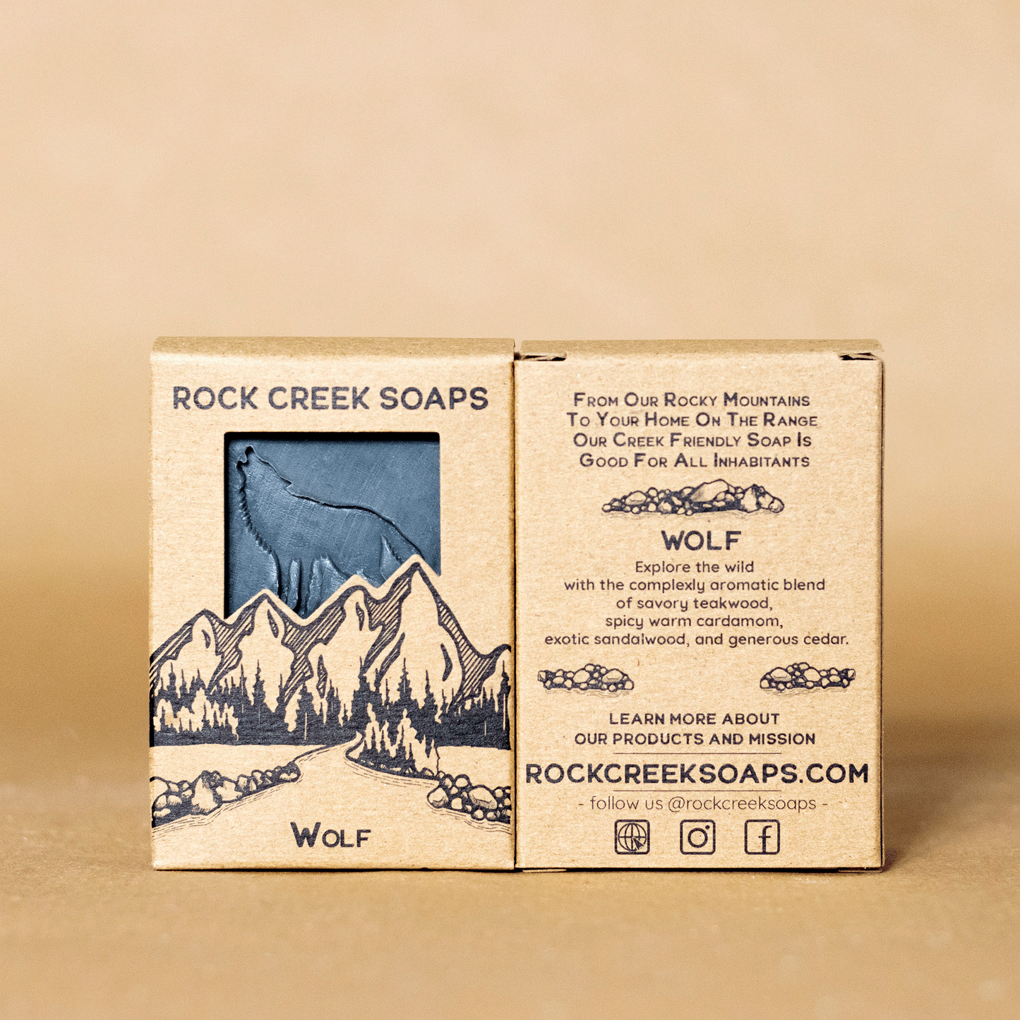 Rock Creek Cardamom + Teakwood Soap Bar | Wolf