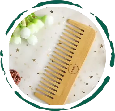 Natural Bamboo Hair Comb BeNat