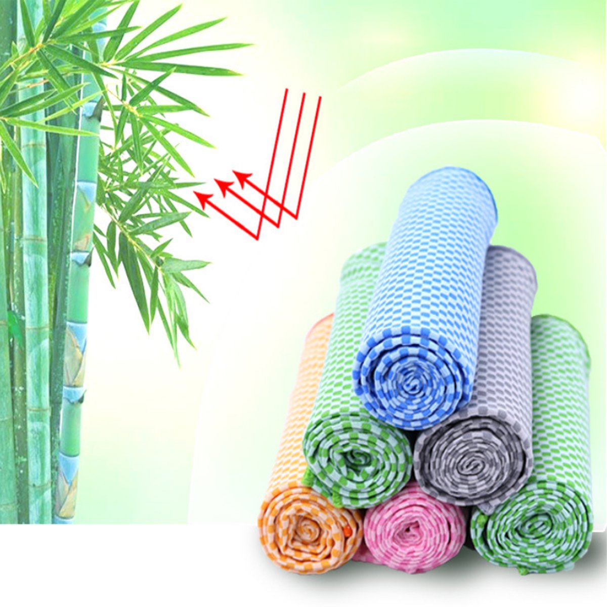 Stay Cool Bamboo Yoga Towel in a Bottle | Set of 2 - Leisure Life USA