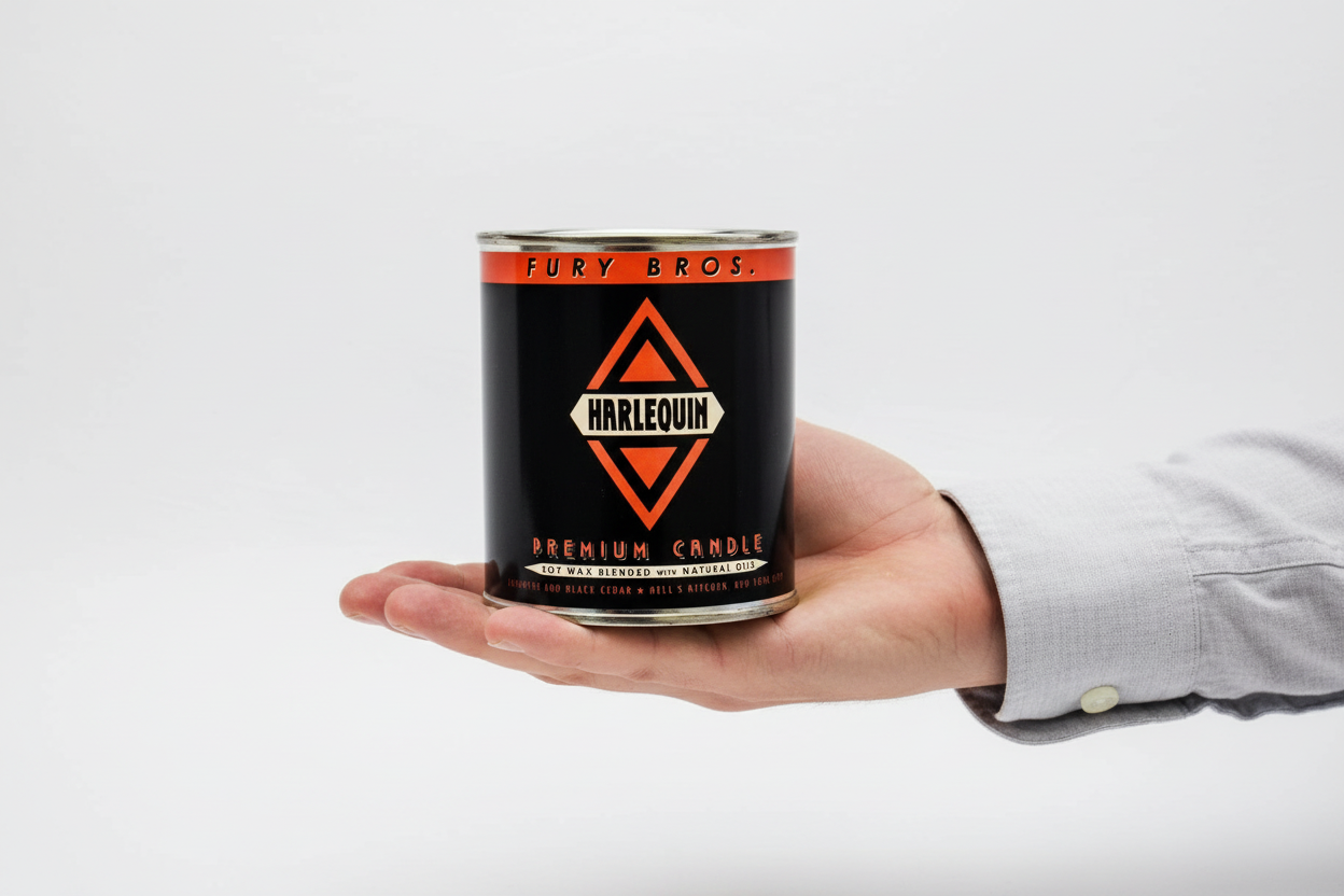 Harlequin Absinthe + Black Cedar Soy Wax Candle | Cotton Wick