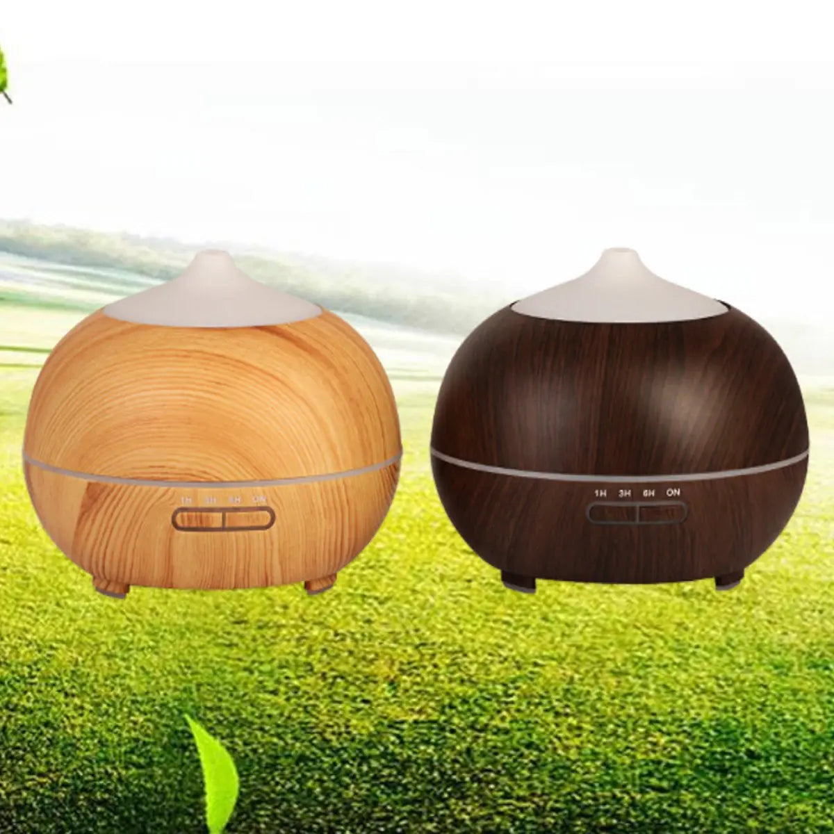 Mistyrious Essential Oil Humidifier Natural Oak Design With Easy - Leisure Life USA