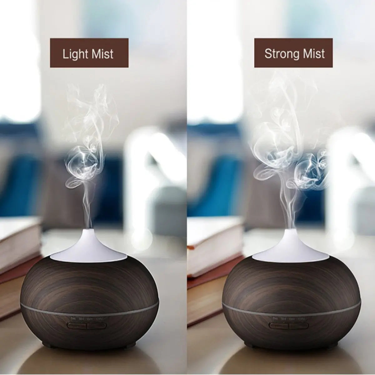 Mistyrious Essential Oil Humidifier Natural Oak Design With Easy - Leisure Life USA