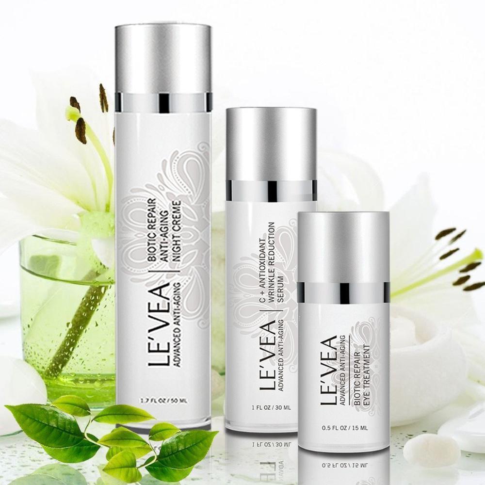 LE'VEA Eye Repair Cream + Antioxidant Serum + Night Repair Cream - Leisure Life USA