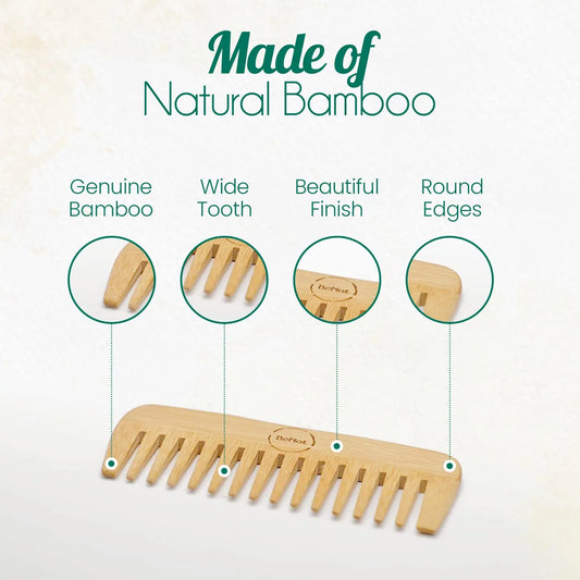 Natural Bamboo Hair Comb BeNat