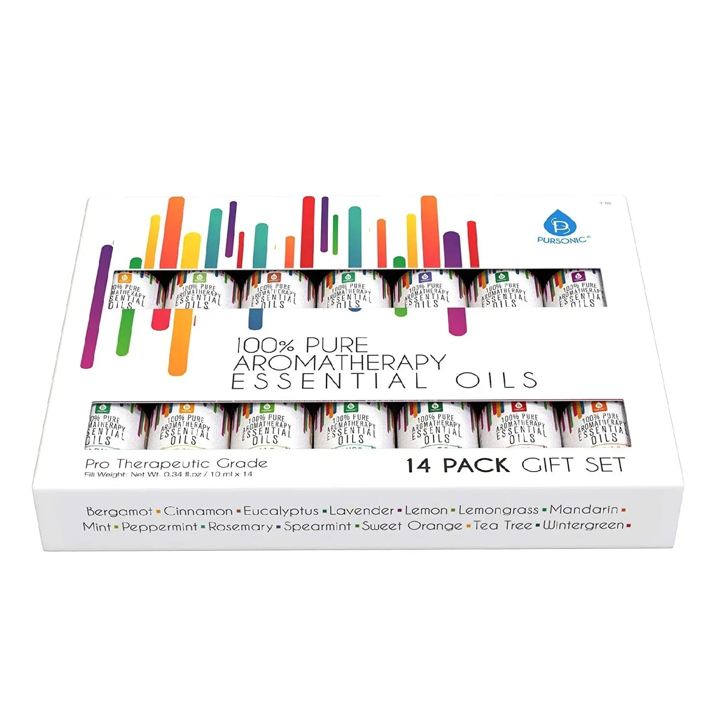 14 Pack of 100% Pure Essential Aromatherapy Oils - Leisure Life USA