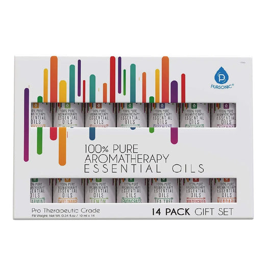 14 Pack of 100% Pure Essential Aromatherapy Oils - Leisure Life USA