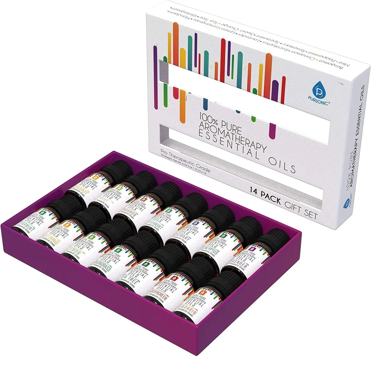 14 Pack of 100% Pure Essential Aromatherapy Oils - Leisure Life USA