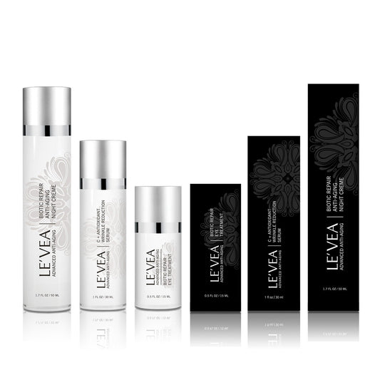 LE'VEA Eye Repair Cream + Antioxidant Serum + Night Repair Cream - Leisure Life USA