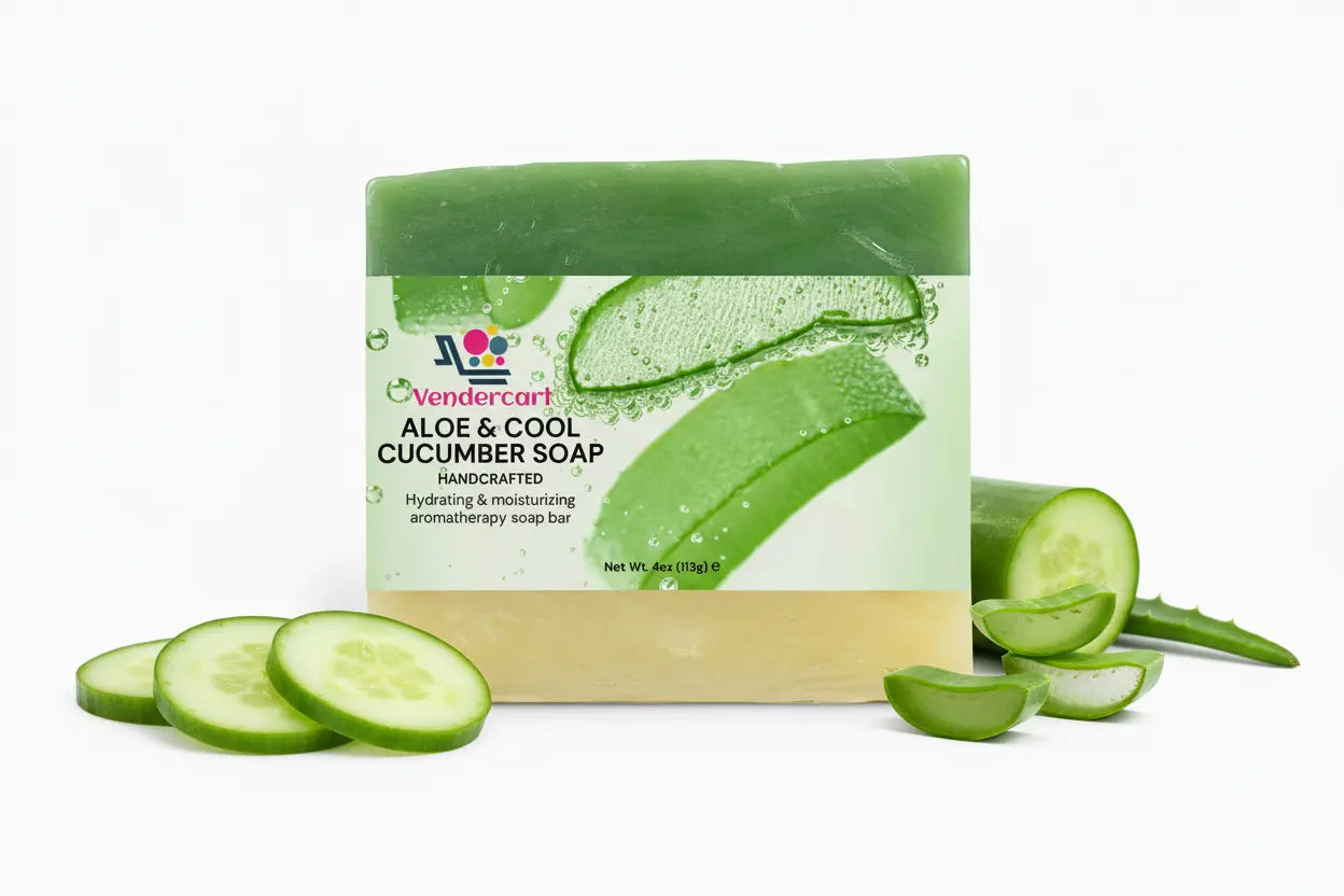 Aloe + Cool Cucumber Soap Bar Raspberry Lavender