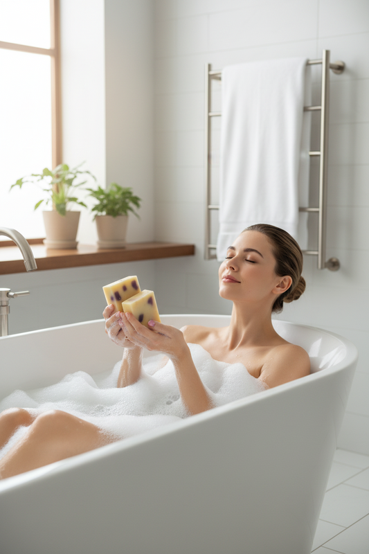 Black Raspberry Vanilla Cold Process Soap Bar Leisure Life Organics