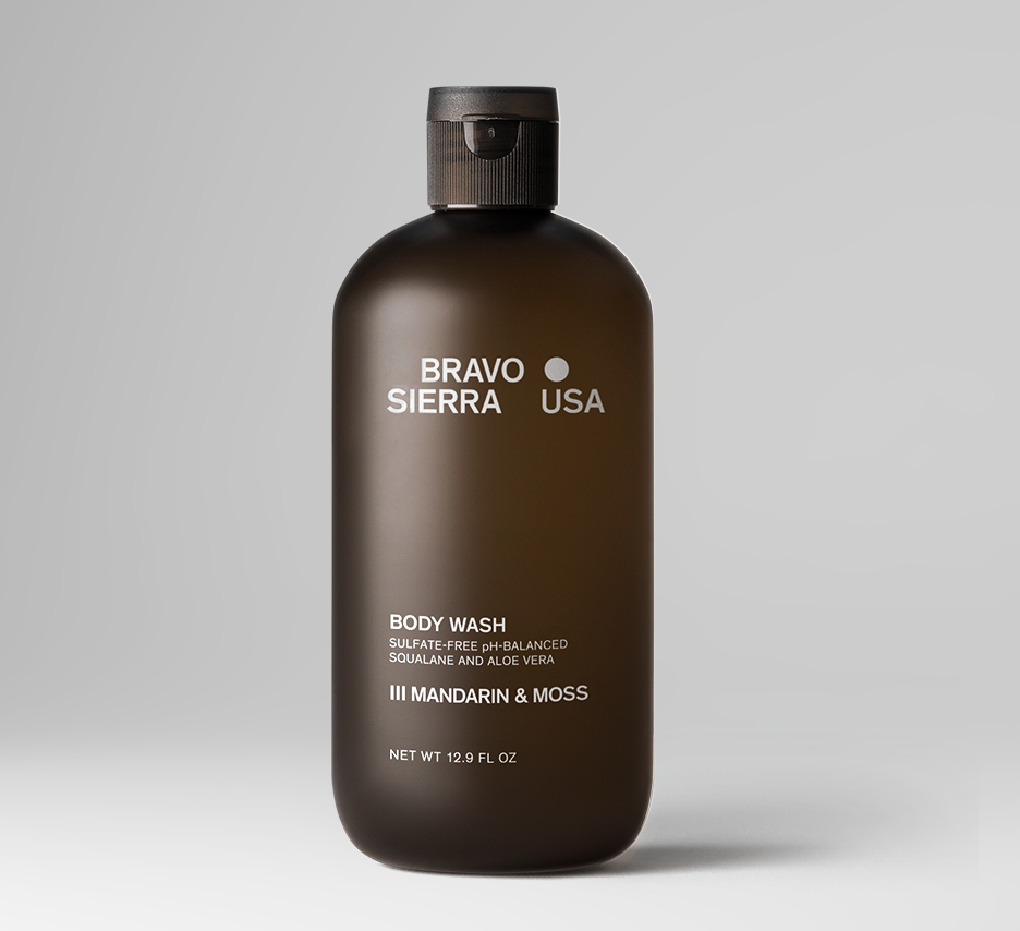 Organic Gel-to-Cream Body Wash for Men | 13 oz. Bravo Sierra