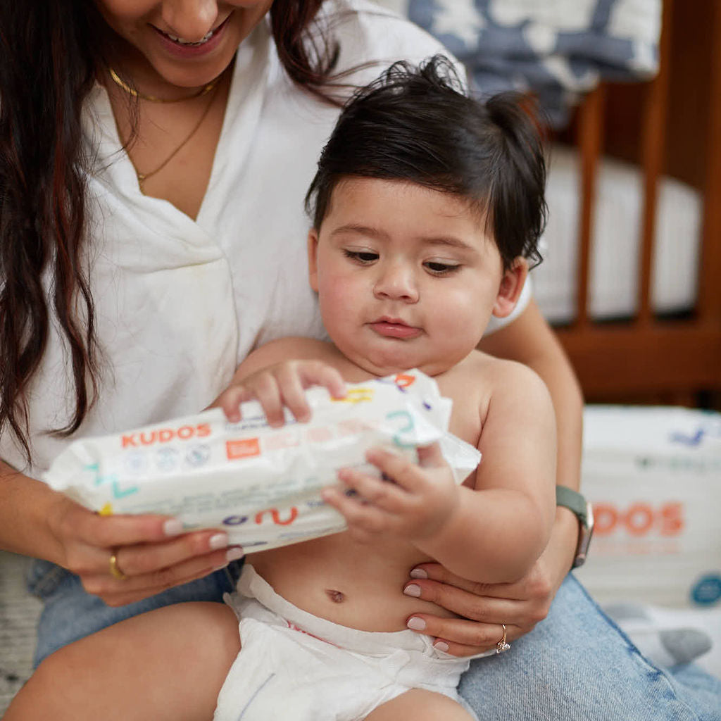 Kudos Hypoallergenic Baby Wipes | 4 packs of 60 Wipes