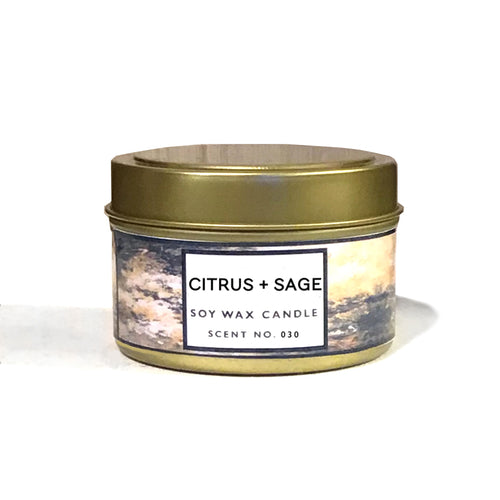 Citrus + Sage Soy Wax Candle - Leisure Life USA
