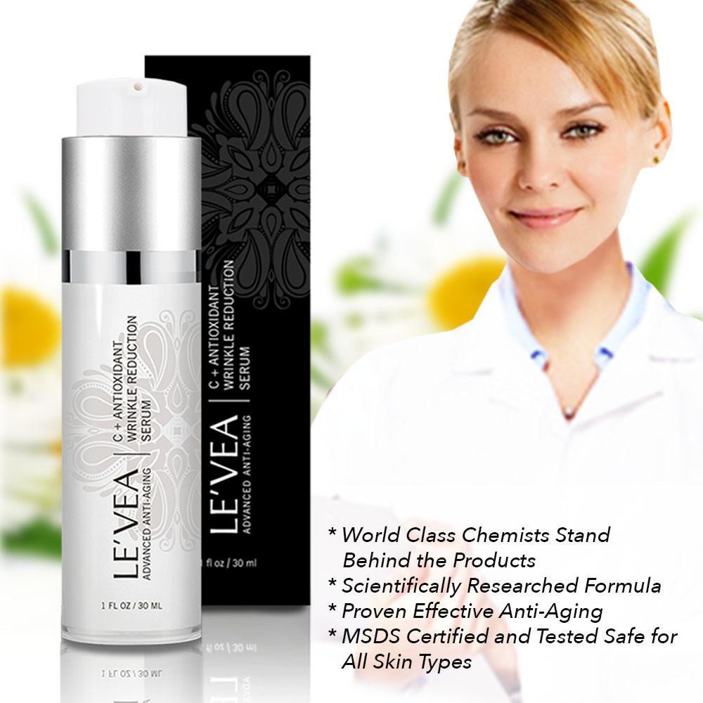 LE'VEA C+ Antioxidant Wrinkle Reduction Facial Serum | 1 oz - Leisure Life USA