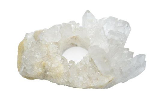 Natural Quartz Cluster Votive Candle Holder - Leisure Life USA