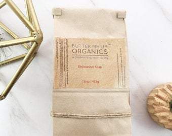 All Natural Dishwasher Soap / Organic Dishwasher / Dish Soap / Butter - Leisure Life USA