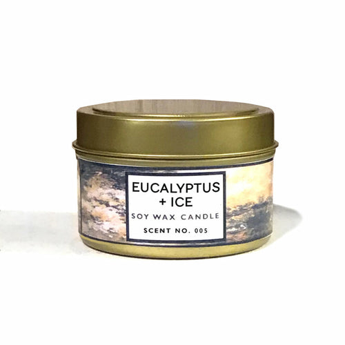 Eucalyptus + Ice Soy Wax Candle - Leisure Life USA