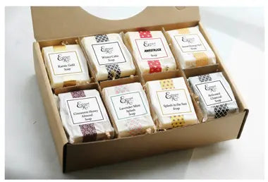 Artisan Soap Sampler Gift Set | Set of 8 Maroon Oliver