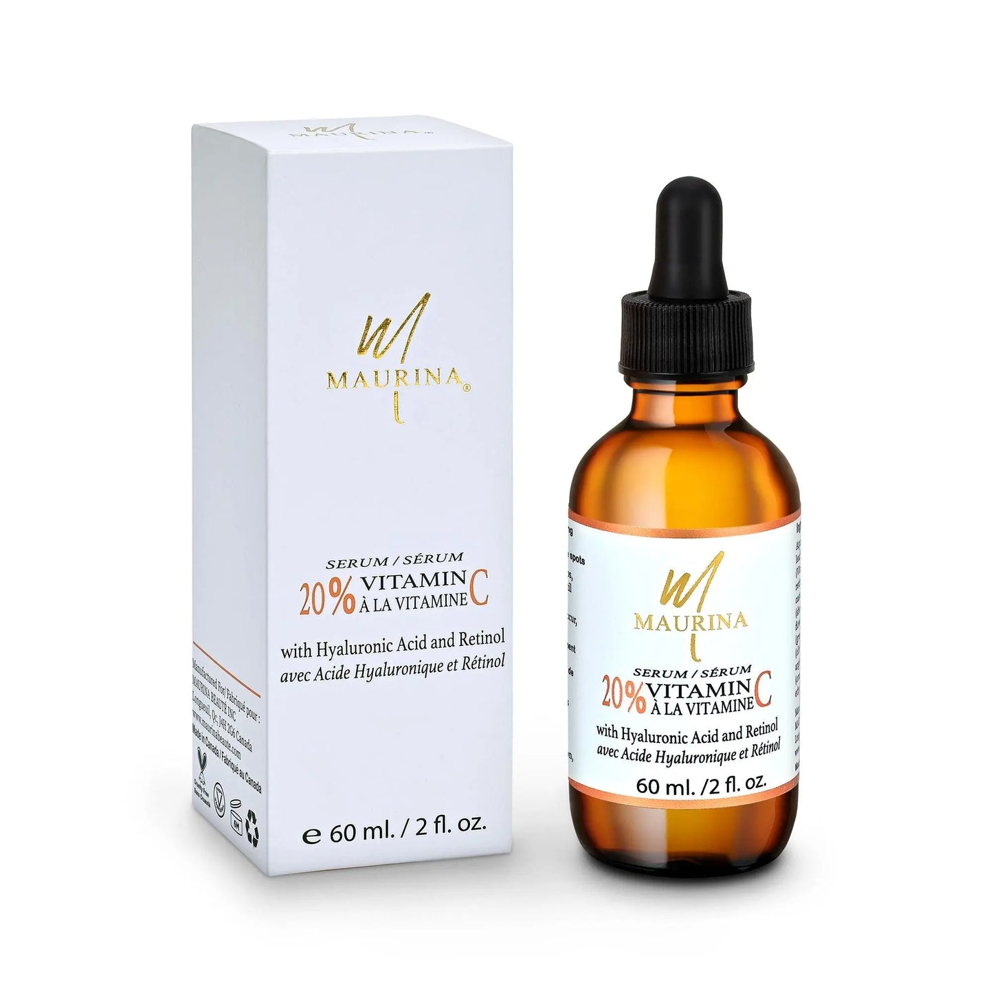 Face Serum - 20% Vitamin C Serum With Hyaluronic Acid And Retinol - Leisure Life USA