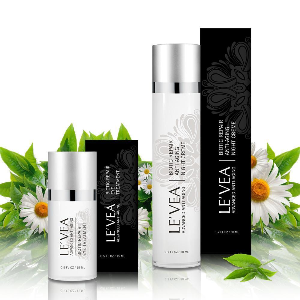 Le'Vea Collagen & Vitamin Anti-Aging Treatment + Night Repair Cream - Leisure Life USA