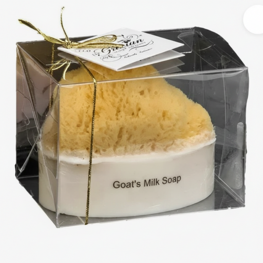 Goats Milk + Coconut Embedded Soap Bar Sea Sponge